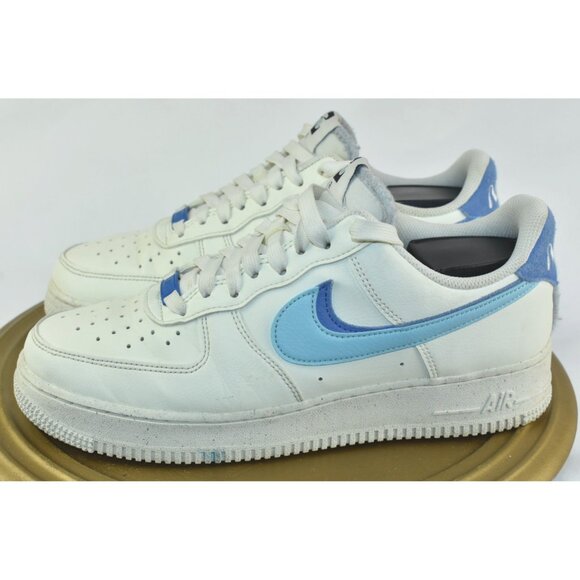 Nike Air Force 1 '07 LV8 82 Men's Shoes Size 8 Blue Chill/White Sneakers - Picture 5 of 11